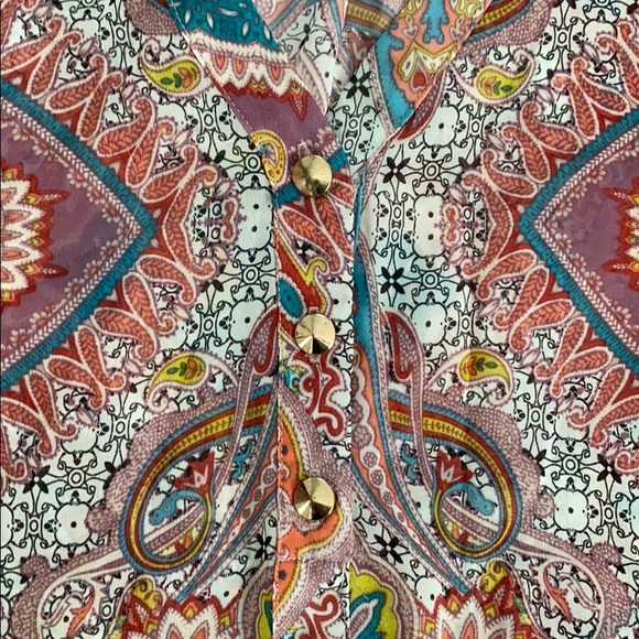 Printed women’s blouse - Picture 3 of 3